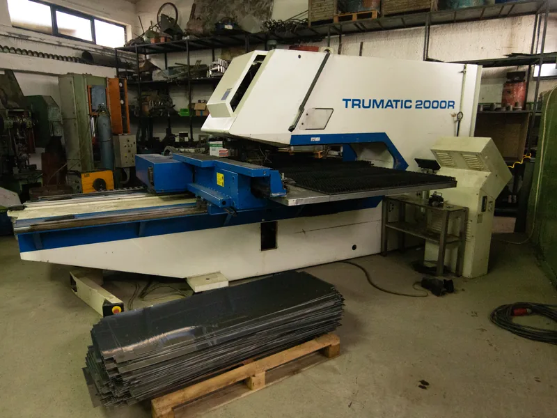 CNC punching machine in the Metal-M workshop
